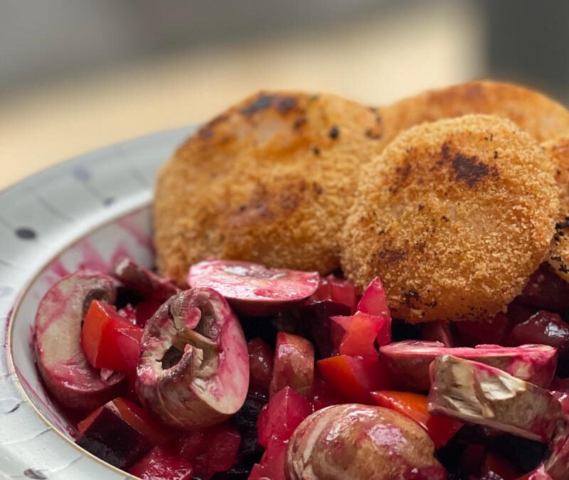 Plant-based Kohlrabi Schnitzel