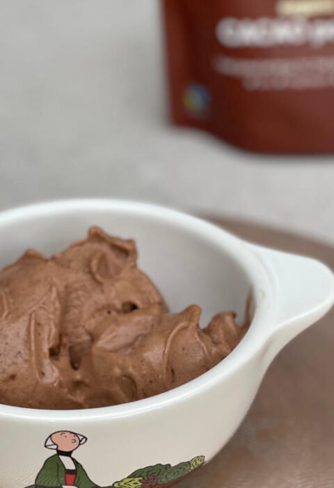 Banana and chocolate ice cream