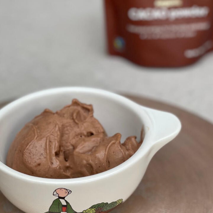 Banana and chocolate ice cream