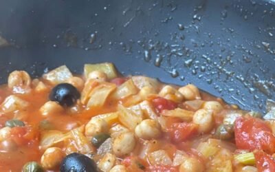 Plant-based fennel and chickpea stew