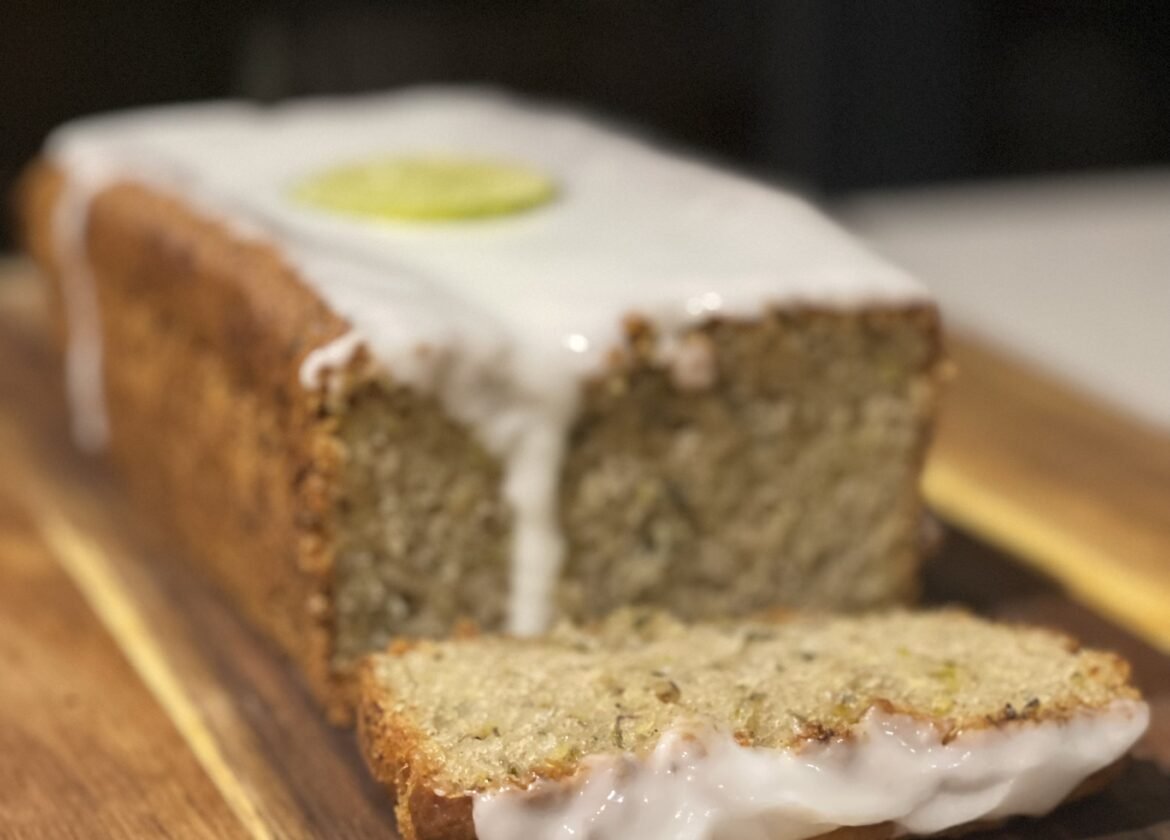Vegan Courgette, Lime and Pistachio Cake