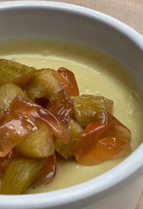 Rhubarb Panna Cotta