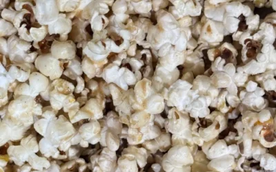 Sweet and Savory Vegan Peanut Butter Popcorn Snack