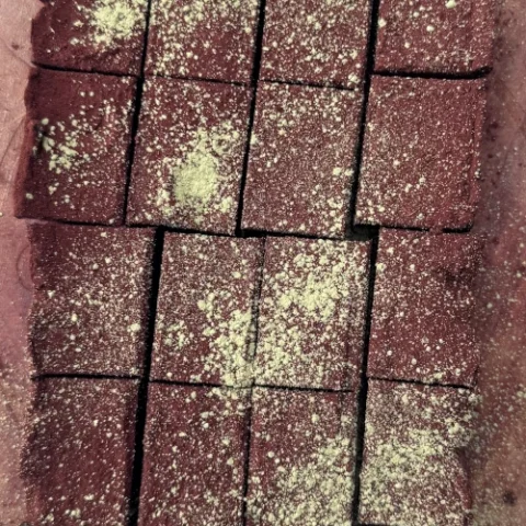 Dates, Matcha. Chocolate Cake