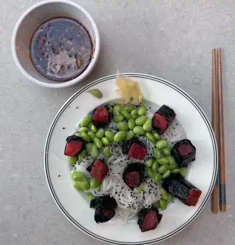 Watermelon Sushi: Irresistible Vegan Recipe plant-based roasted sushi-style watermelon